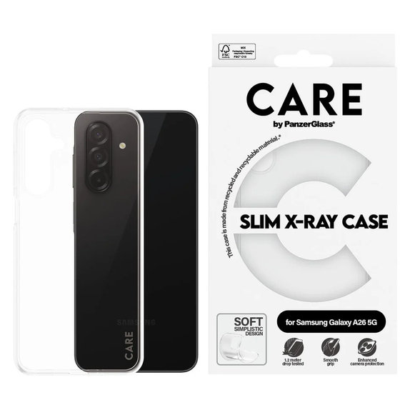 Ovitek X-Ray za Samsung Galaxy A26 5G, Prozorna, PanzerGlass