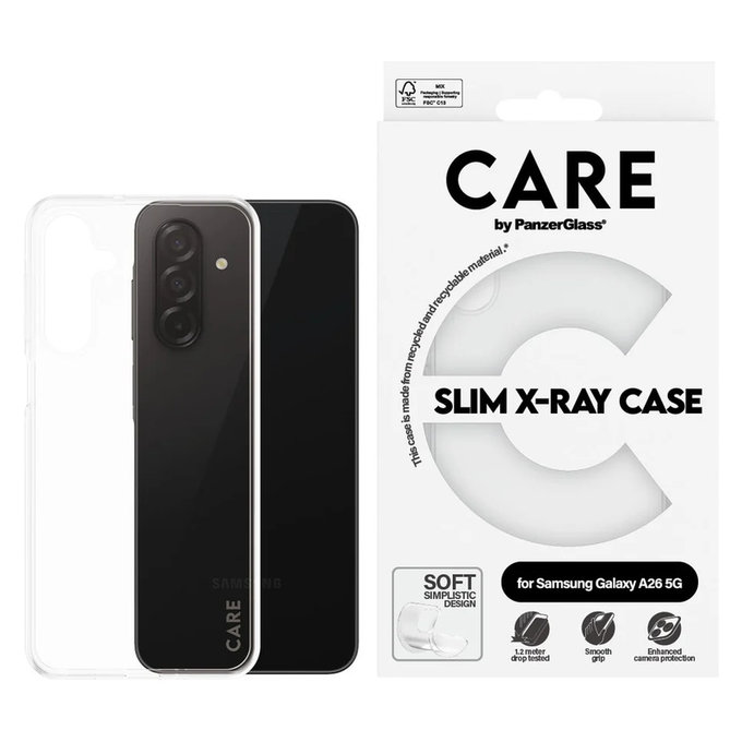 Ovitek X-Ray za Samsung Galaxy A26 5G, Prozorna, PanzerGlass