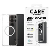 Ovitek Urban Explorer z belim QI za Samsung Galaxy S26 Ultra, Prozorna, PanzerGlass