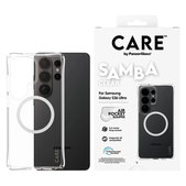 Ovitek Samba z belim QI za Samsung Galaxy S26 Ultra, Prozorna, PanzerGlass