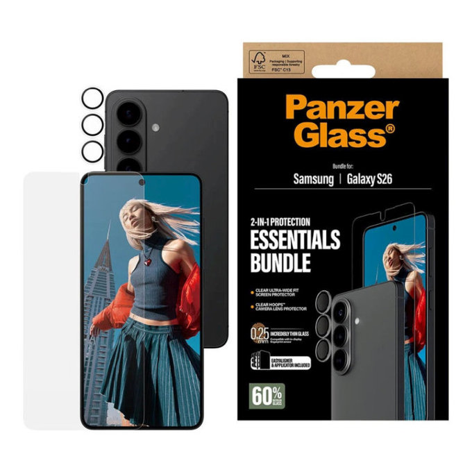 Bundle Essentials 2v1 za Samsung S26, PanzerGlass