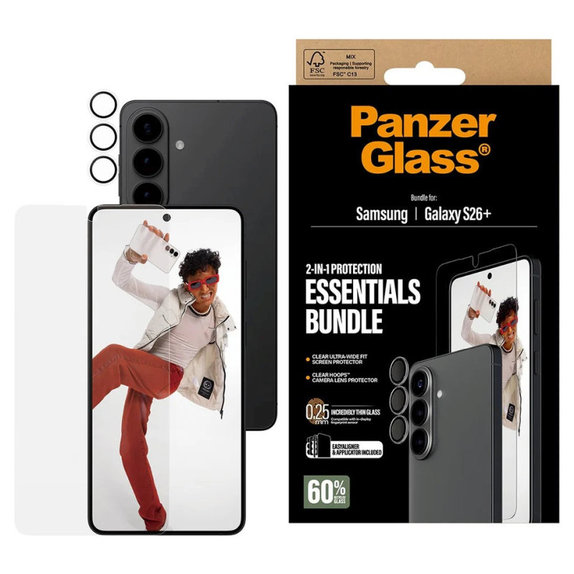 Bundle Essentials 2v1 za Samsung S26+, PanzerGlass
