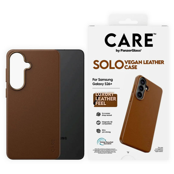 Ovitek Solo za Samsung S26+, rjava, CARE