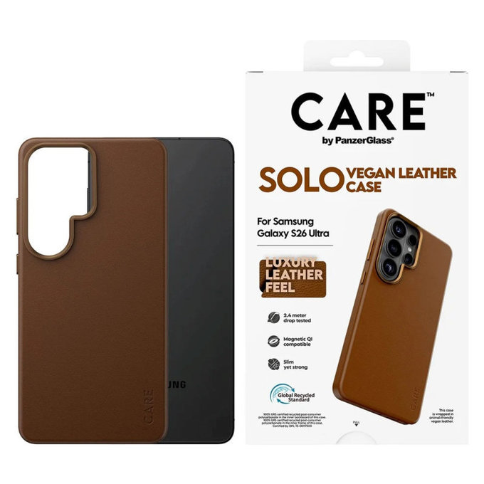 Ovitek Solo za Samsung S26 Ultra, rjava, CARE