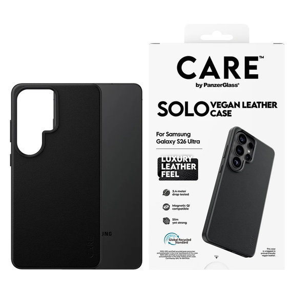 Ovitek Solo za Samsung Galaxy S26 Ultra, Črna, PanzerGlass