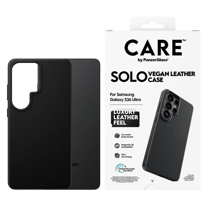 Ovitek Solo za Samsung Galaxy S26 Ultra, Črna, PanzerGlass