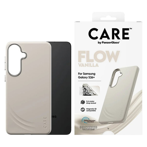 Ovitek FLOW s QI za Samsung Galaxy S26+, Vanilla, PanzerGlass