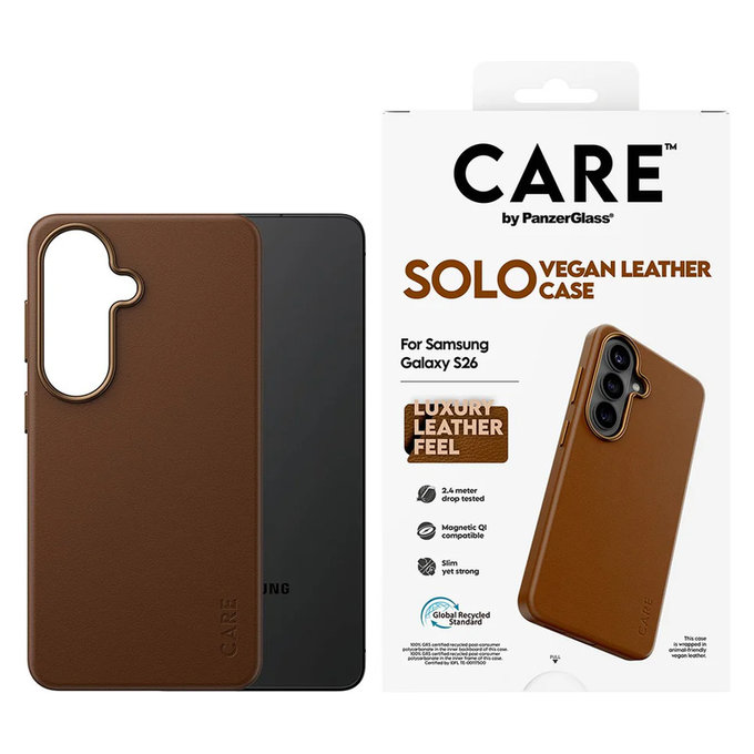 Ovitek Solo za Samsung Galaxy S26, Hnedé, PanzerGlass