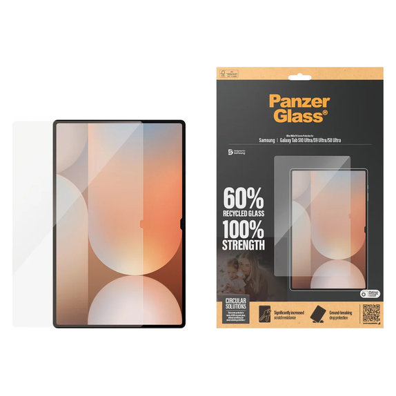 Kaljeno steklo UWF za Samsung Galaxy Tab S8 Ultra/S9 Ultra/S10 Ultra, Prozorna, PanzerGlass
