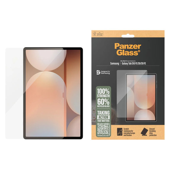 Kaljeno steklo UWF za Samsung Galaxy Tab S10 FE/S9/S9 FE, Prozorna, PanzerGlass