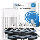 Komplet nadomestnih delov za Ecovacs T20, T20 Max, T20 Pro (2x Glavna krtača, 4x Filter, 4x Stranska krtača – bela)
