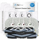 Komplet nadomestnih delov za Ecovacs T20, T20 Max, T20 Pro (2x Glavna krtača, 4x Filter, 4x Stranska krtača – bela, 8x Krpa za brisanje, 4x Vrečka za prah)