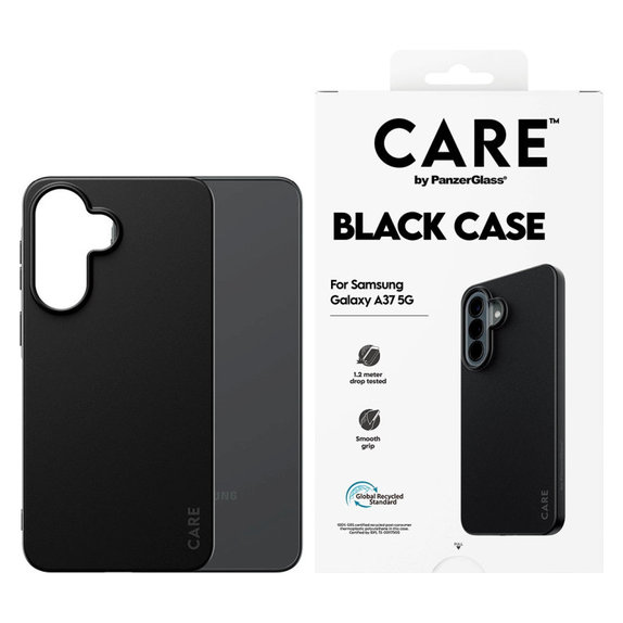 Ovitek TPU za Samsung A37, črna, CARE