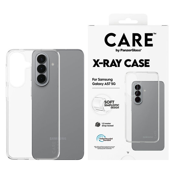 Ovitek X-Ray za Samsung Galaxy A57, Prozorna, PanzerGlass