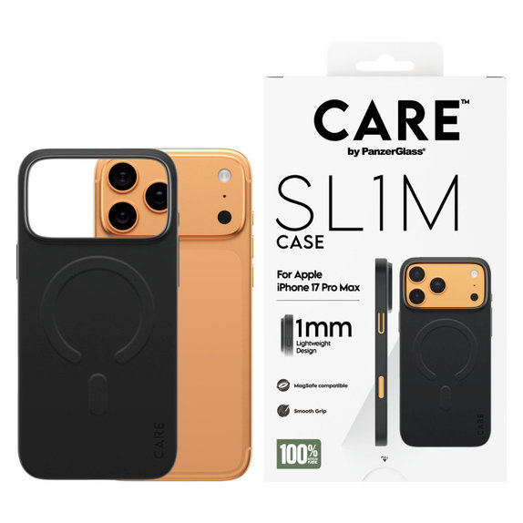 Ovitek SL1M za iPhone 17 Pro Max, črn, PanzerGlass