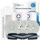 Komplet nadomestnih delov za Ecovacs T20, T20 Max, T20 Pro (1x Glavna krtača, 2x Filter, 2x Stranska krtača – bela, 4x Krpa za brisanje, 2x Vrečka za prah)