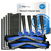 Komplet nadomestnih delov za Ecovacs Deebot X9 Pro Omni (2x Glavna krtača, 4x Filter, 4x Stranska krtača)