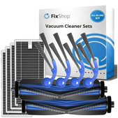 Komplet nadomestnih delov za Ecovacs T80 Omni, T80 (2x Glavna krtača, 4x Filter, 4x Stranska krtača)