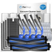 Komplet nadomestnih delov za Ecovacs T80 Omni, T80 (2x Glavna krtača, 4x Filter, 4x Stranska krtača, 4x Krpa za brisanje, 4x Vrečka za prah)