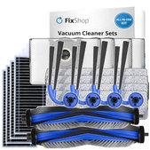 Komplet nadomestnih delov za Ecovacs Deebot X11 Pro, X11 (2x Glavna krtača, 4x Filter, 4x Stranska krtača, 4x Krpa za brisanje, 4x Vrečka za prah)