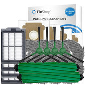 Komplet nadomestnih delov za iRobot Roomba Plus 405 Combo, 505 Combo (2x Glavna krtača, 4x Filter, 4x Stranska krtača, 8x Krpa za brisanje, 4x Vrečka za prah)