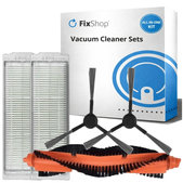 Komplet nadomestnih delov za Xiaomi Viomi V2, V2 Pro, V3, SE, Mi Robot Vacuum Mop Pro (P), 2S (1x Glavna krtača, 2x Filter, 2x Stranska krtača)