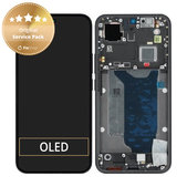 Zaslon za Xiaomi 15T Pro 5G, Black, Steklo na dotik z okvirjem, 5600040O12U00, Genuine Service Pack