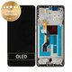 Zaslon za Motorola Moto G86 5G, Steklo na dotik z okvirjem, Cosmic Sky, 5D68C30475, Genuine Service Pack
