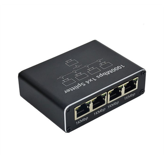 4-portno gigabitno Ethernet stikalo, RJ45, 1000 Mbps
