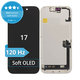 Apple iPhone 17 - LCD zaslon + steklo na dotik + okvir Soft OLED FixPremium 120Hz