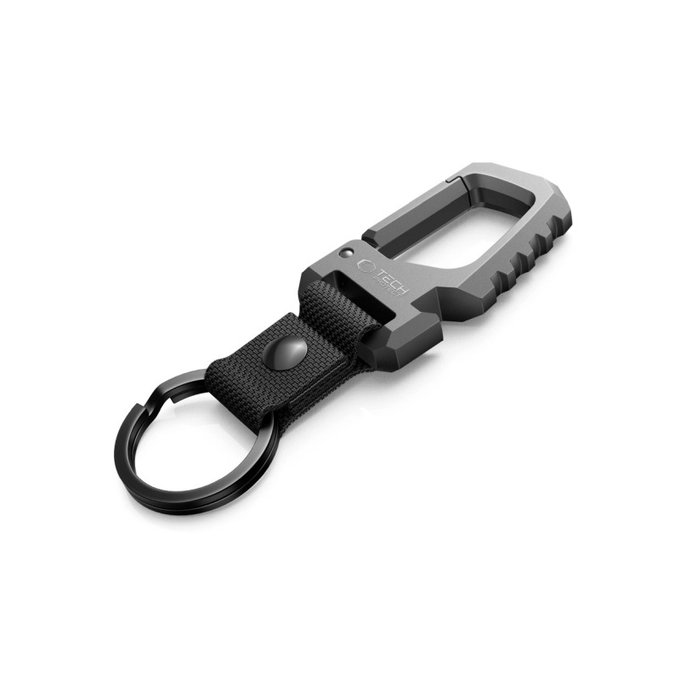 Obesek za ključe Slidelock Carabiner Keychain, Gunmetal, Tech-Protect
