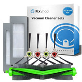 Komplet nadomestnih delov za iRobot Roomba Combo 1138, Ecovacs Deebot Ozmo 930 (1x Glavna krtača, 2x Filtri, 2 para stranskih krtač)