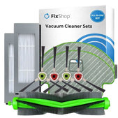 Komplet nadomestnih delov za iRobot Roomba Combo 1138, Ecovacs Deebot Ozmo 930 (1x Glavna krtača, 2x Filtri, 2 para stranskih krtač, 2x Krpe za brisanje)