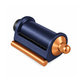 Gladilni in sušilni nastavek Coanda za Dyson Airwrap HS05, Prussian Blue / Rich Copper