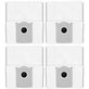 Vrečka za sesalnik, 4 kos za Ecovacs Deebot T30c, T50-series, T80-series, X8-series, X9 Pro-series