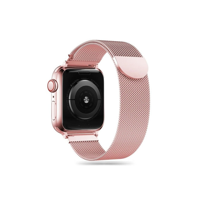Pašček Milaneseband za Apple Watch 8 / 9 / 10 / 11 / SE (40 / 41 / 42 mm), Rose Gold, Tech-Protect