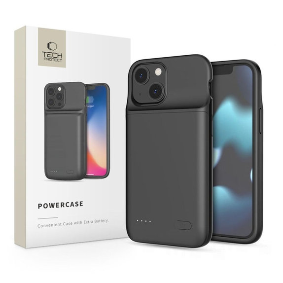 Powerbank Powercase 4700mAh za iPhone 12 Mini / 13 Mini, črna, Tech-Protect