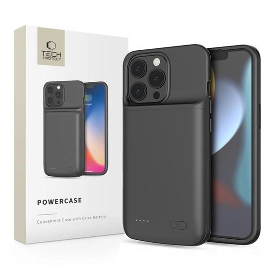Powerbank Powercase 4800mAh za iPhone 13 / 13 Pro, črna, Tech-Protect