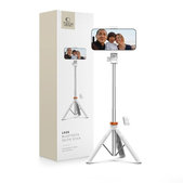 Selfie palica s stojalom L03S, bela, Tech-Protect