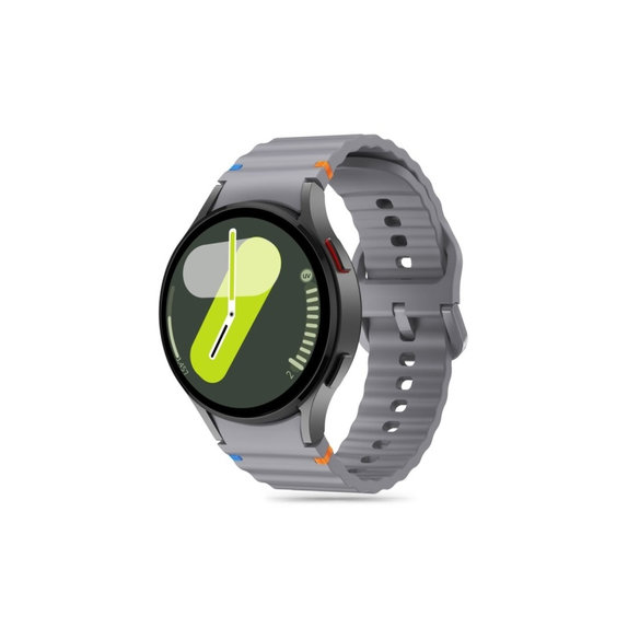Pašček Silicone Sport za Samsung Watch 4 / 5 / 5 Pro / 6 / 7 / FE, Crayon Grey, Tech-Protect
