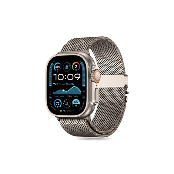 Pašček Milano za Apple Watch 8 / 9 / 10 / 11 / SE / Ultra (44 / 45 / 46 / 49 mm), Titanium, Tech-Protect