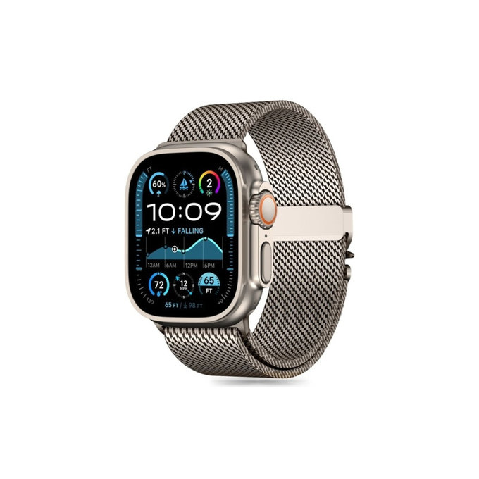 Pašček Milano za Apple Watch 8 / 9 / 10 / 11 / SE / Ultra (44 / 45 / 46 / 49 mm), Titanium, Tech-Protect