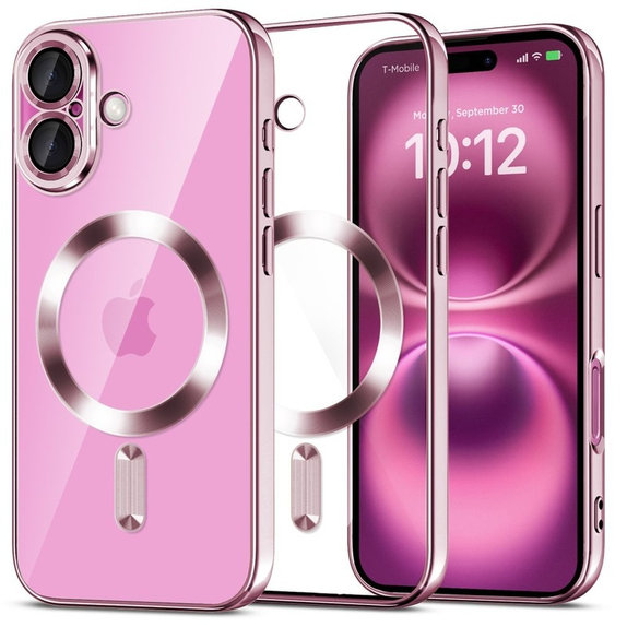 Ovitek MagFlex MagSafe za iPhone 16 Shiny Rose, Tech-Protect