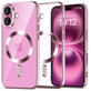 Ovitek MagFlex MagSafe za iPhone 16 Shiny Rose, Tech-Protect
