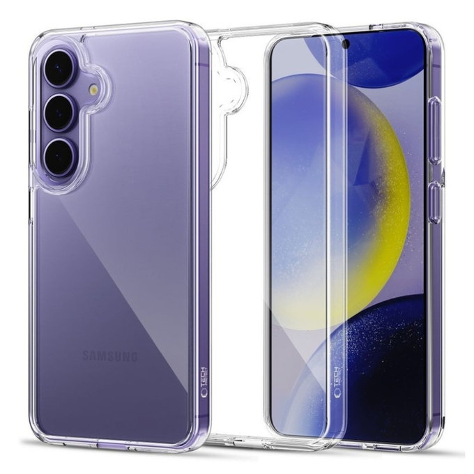 Etui FlexAir Hybrid za Galaxy S25, Clear, Tech-Protect