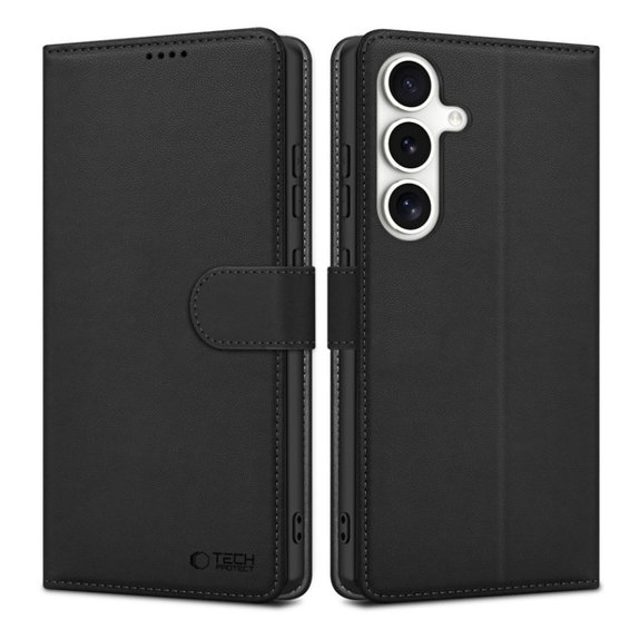 Ovitek Wallet za Samsung S25, črna, Tech-Protect