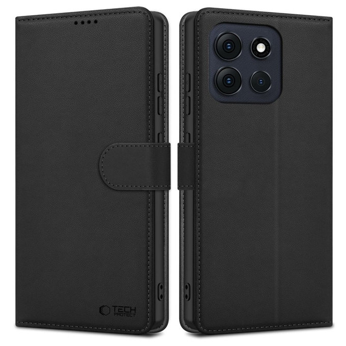 Ovitek Wallet za Motorola Moto G56 5G, črna, Tech-Protect