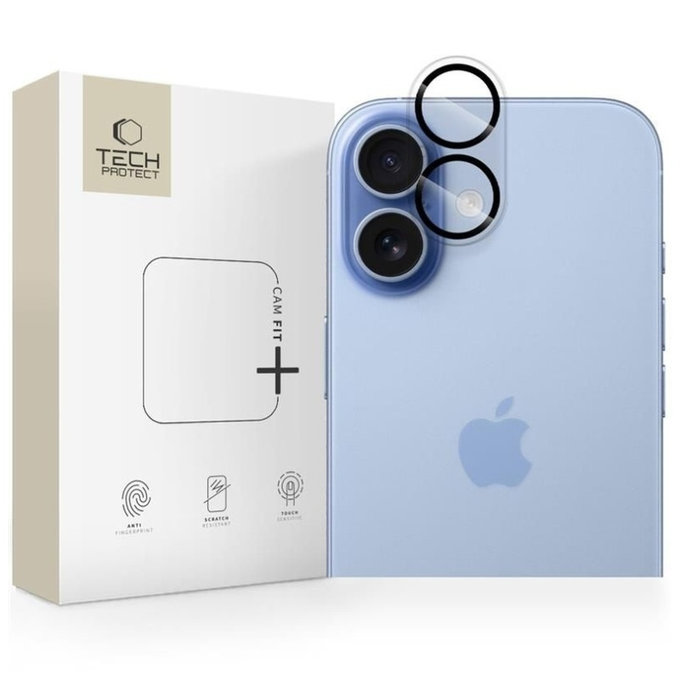 Zaščita kamere Cam Fit+ za iPhone 17, prozorna, Tech-Protect