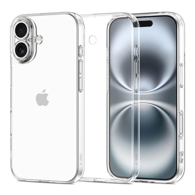 Zaščitni ovitek FlexAir za iPhone 17, číre, Tech-Protect