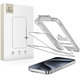 Kaljeno steklo Quick Set+ 2-PACK za iPhone 15 Pro, črna, Tech-Protect